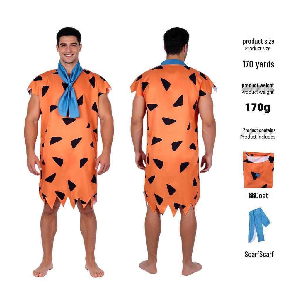 CrossW Modern Primitive Tribal Cosplay Costume - Ethnic Man Theme Clothing for Halloween & Performances