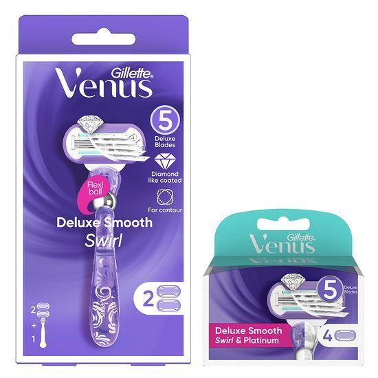 Бритва Venus Swirl Основной продукт План/Выберите 1 из 2 сменных кассет
