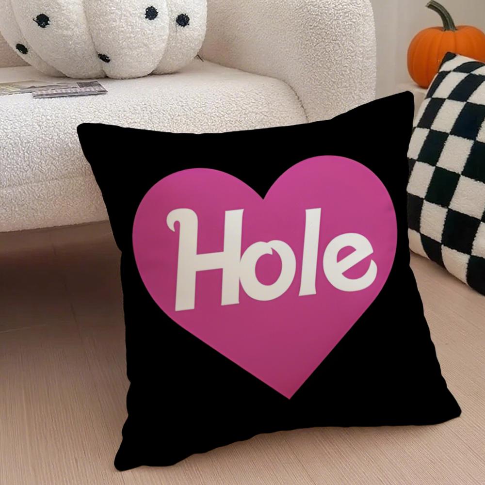 Band Rock Band HHole Cushion Cover Throw Pillow Cover Hidden Button Durable Polyester Chair Cushion