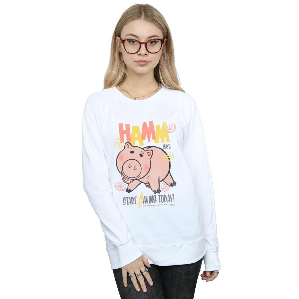 Disney Womens/Ladies Toy Story 4 Hamm The Piggy Bank Sweatshirt