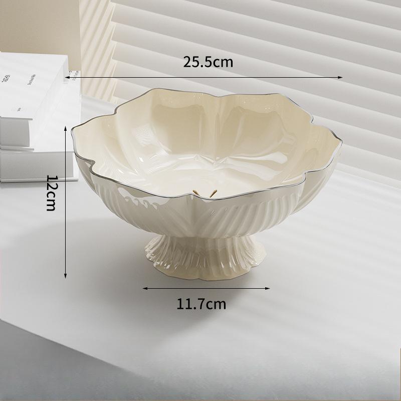 Журнальный столик Фруктовая тарелка Водная конфетница Фруктовая чаша Светильник Роскошный хрустальный Новый стиль Фруктовая тарелка Гостиная Бытовая сливная корзина для фруктов