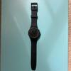 Б/у аналоговые часы Swatch Chronograph Черные