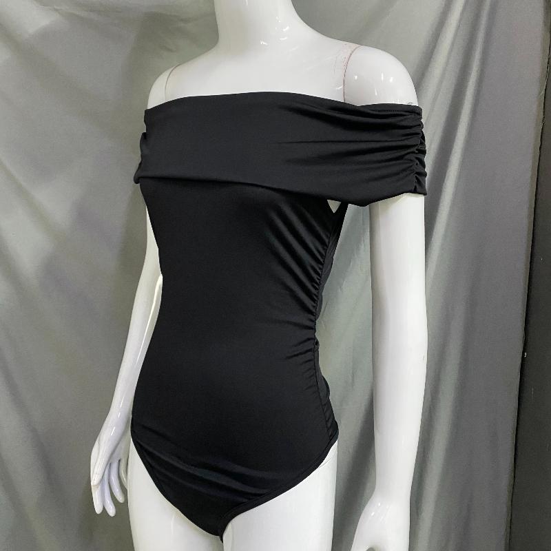 Европейская и американская женская уличная мода, один воротник, вырез, открытые плечи, облегающий топ без рукавов