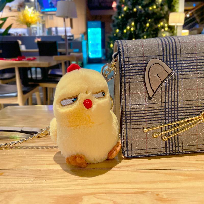 Кукла-цыпленок Воби, брелок, кулон для пары, кулон для сумки, маленький аксессуар, плюшевый брелок