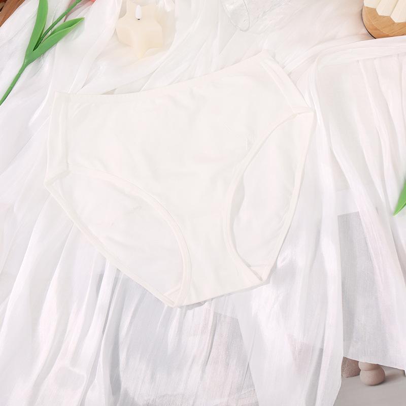 Удобное нижнее белье большого размера для девочек, тонкое, с высокой талией, однотонное, дышащее, противоскользящее, сексуальное, бесшовное нижнее белье для женщин