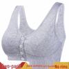 Wire-Free Front-Closure Cotton Bra for Middle-Aged & Elderly Women - Plus Size, Sleeveless, Summer Style