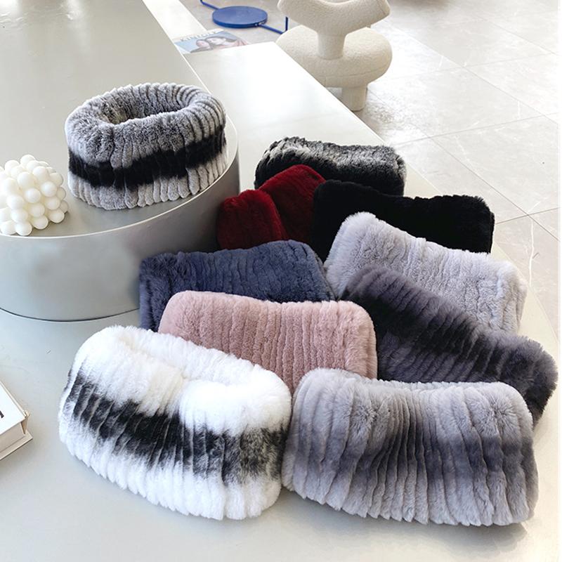 Ew зимний уличный женский шарф из натурального меха кролика рекса, шарфы из натурального густого меха, российские теплые повязки на голову из 100% натурального меха кролика рекса