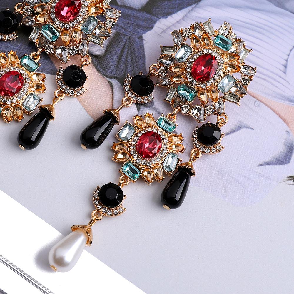 Vintage-Style Women'S Pendant Earrings, Decorated With Imitation Pearls, Suitable For Everyday Wear.