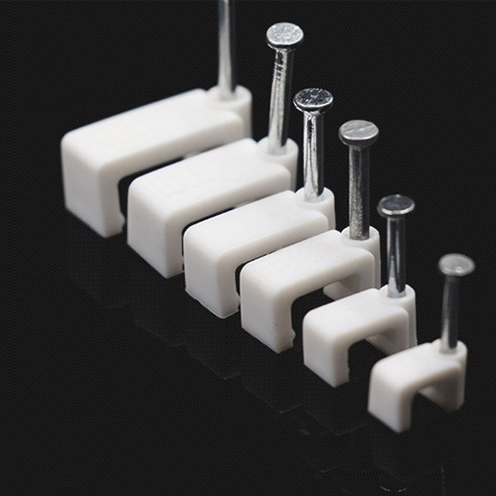 Management Fastener Electrical Fittings Fixing Steel Nails Organizer Clamp Cable Clip Fixer Holder