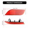 2pcs Tail Brake Light Cover For Subaru Impreza WRX Crosstrek LEVORG Exiga Legacy XV Crossover Rear Bumper Light Shells No Bulbs