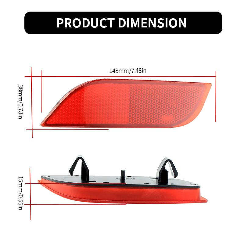 2pcs Tail Brake Light Cover For Subaru Impreza WRX Crosstrek LEVORG Exiga Legacy XV Crossover Rear Bumper Light Shells No Bulbs