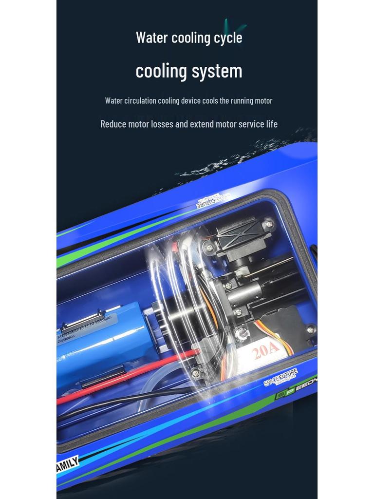 Бесколлекторный радиоуправляемый катер с турбореактивным двигателем: Электрическая гоночная игрушка с длительным временем работы для мальчиков