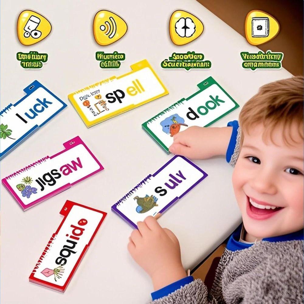 Words&Images Reading Flip Book Interactive Word Family Build Books 30 Read Flip Book School