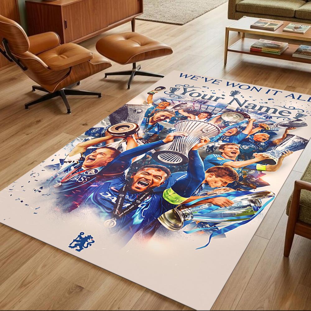Chelsea Fc Football Player Customized Name Floor Mat Design for Hallway Dormitory Study room Foyer Anti-slip Rug Office home decor