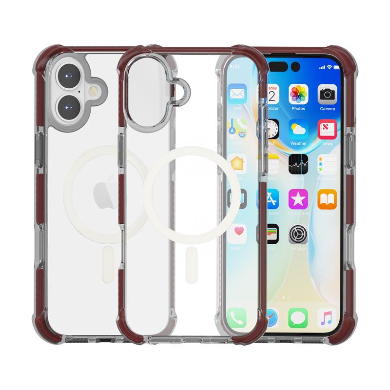 Новый акриловый магнитный чехол для мобильного телефона iPhone 11 подходит для Apple 11, прозрачный, с MagSafe, с подушкой безопасности, противоударный чехол.