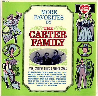 Виниловая пластинка CARTER FAMILY - More Favorites By The Carter Family AH112 Ace Of Hearts 1966 UK Кантри Б/У