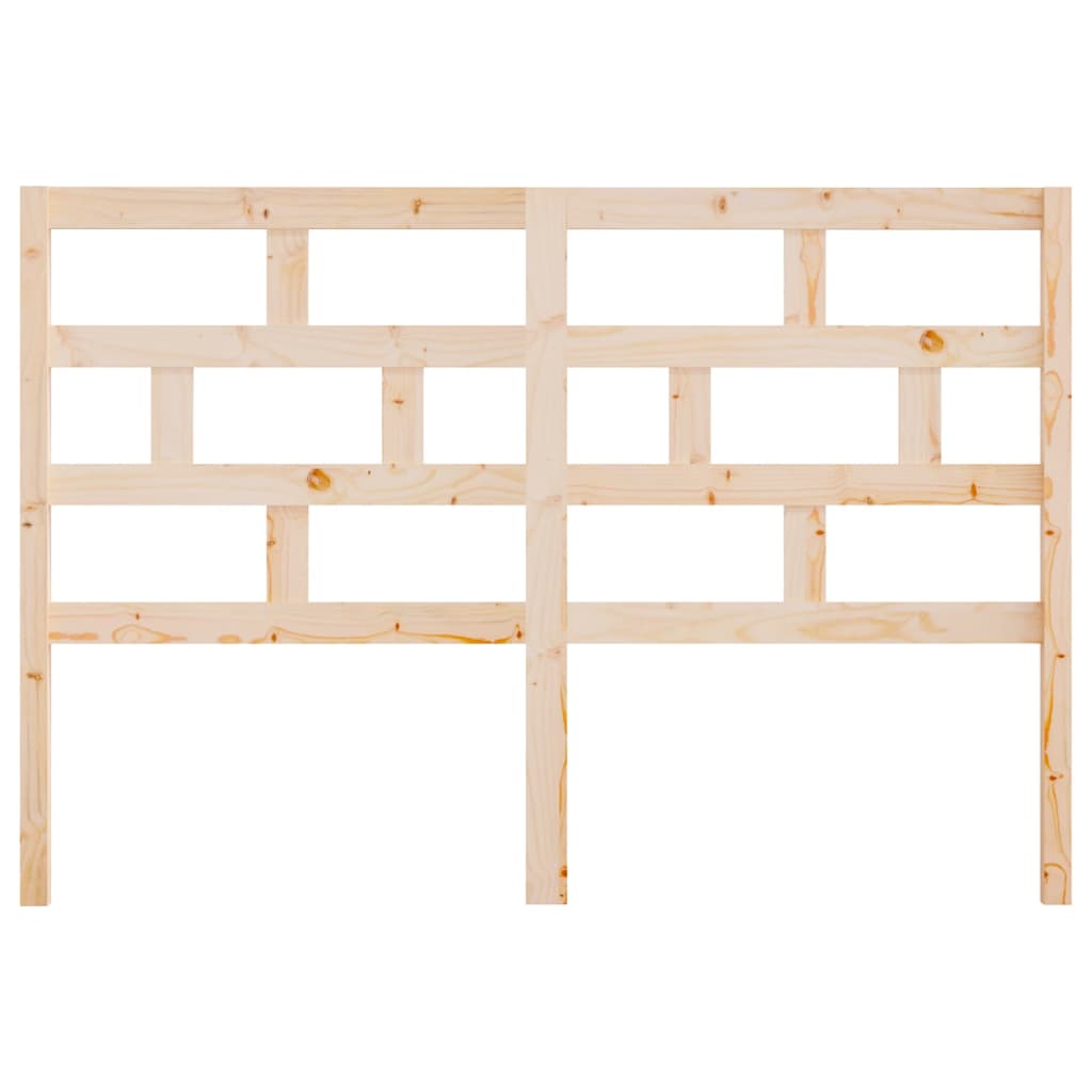 Vidaxl Wezgłowie Łóżka, 126X4X100 Cm, Lite Drewno Sosnowe