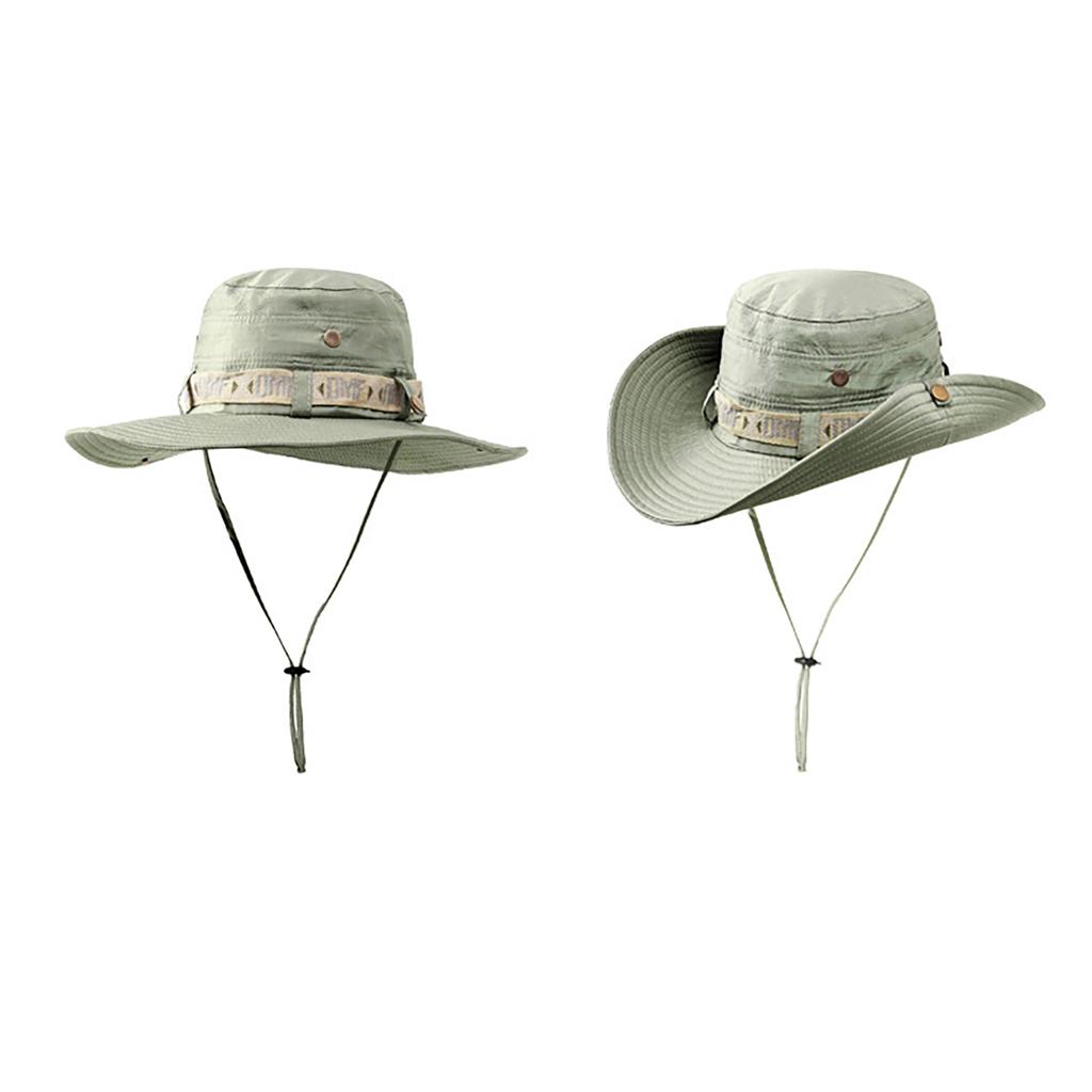 Sun Hat For Men Women Summer Sunshade Sun Protection Foldable Wide Brim Bucket Fishing Hat For Outdoor Camping Beach Hiking Fishing