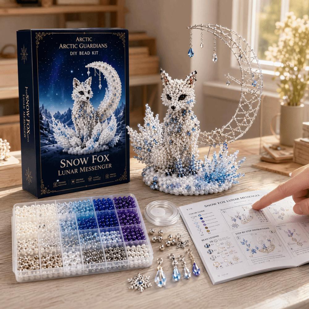 3D Design Beaded Animal Kit Handmade Material Bead Art Kit DIY Beading Craft Set For Beginners