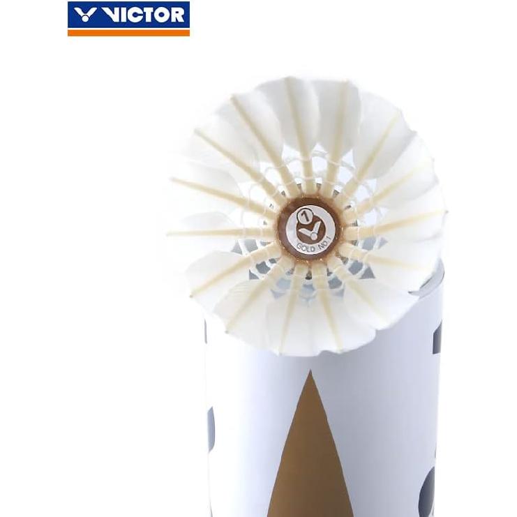 Волан для бадминтона Victor Gold No.1 Birdy, упаковка 12 шт.