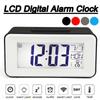 Multifunction Electronic Digital Snooze Alarm Clock Mini LED Night Light Electronic Kids Clock Table Clock with Calendar Temperature