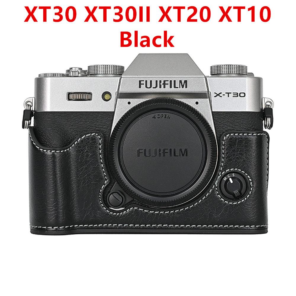 PU Leather Camera Half Case for Fujifilm Fuji XT50 XT30 XT30II XT20 XT10 XT5 XS10 XS20 XH2 XH2S X100V Battery Opening Cover