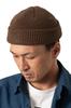 Nakota Colunaline Органический хлопок Тяжелый рубчик Короткая шапка-бини Однотонная Толстая Простая и Один размер подходит Коричневая шапка, Цвет, Вязка, Дизайн, Мужская Женская,