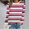 Autumn and Winter New Fashion Round Neck Long Sleeve Printed Elegant Casual Loose Hoodie
