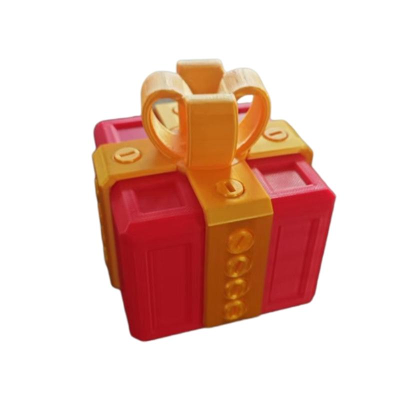 Напечатанная на 3D раздражающая подарочная коробка с винтами Разборная коробка, чтобы получить подарок Головоломка из коробки Игрушка Сюрприз Смешной розыгрыш Рождественская подарочная коробка