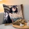 Cushion Cover  Linen  SkinFriendly Soft Decorative Case for Sofa Home Decor Hot Anime AAlbedo Pillow cover