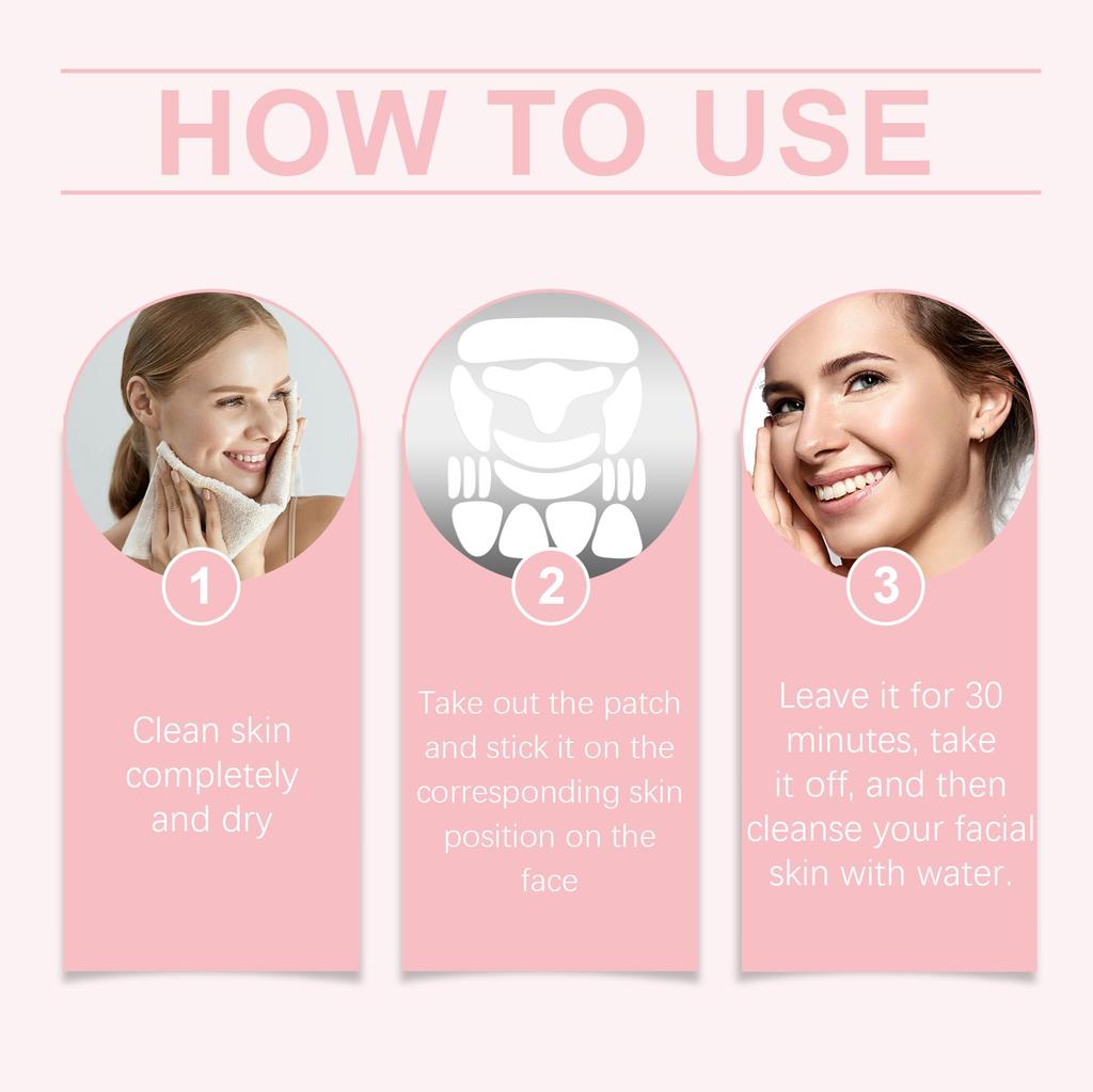 Пластыри для лица и лба от морщин Ageverse Face Patches Non Wrinkle Gel Pad Set Desire Neck Eye Face Pad Removal Patch