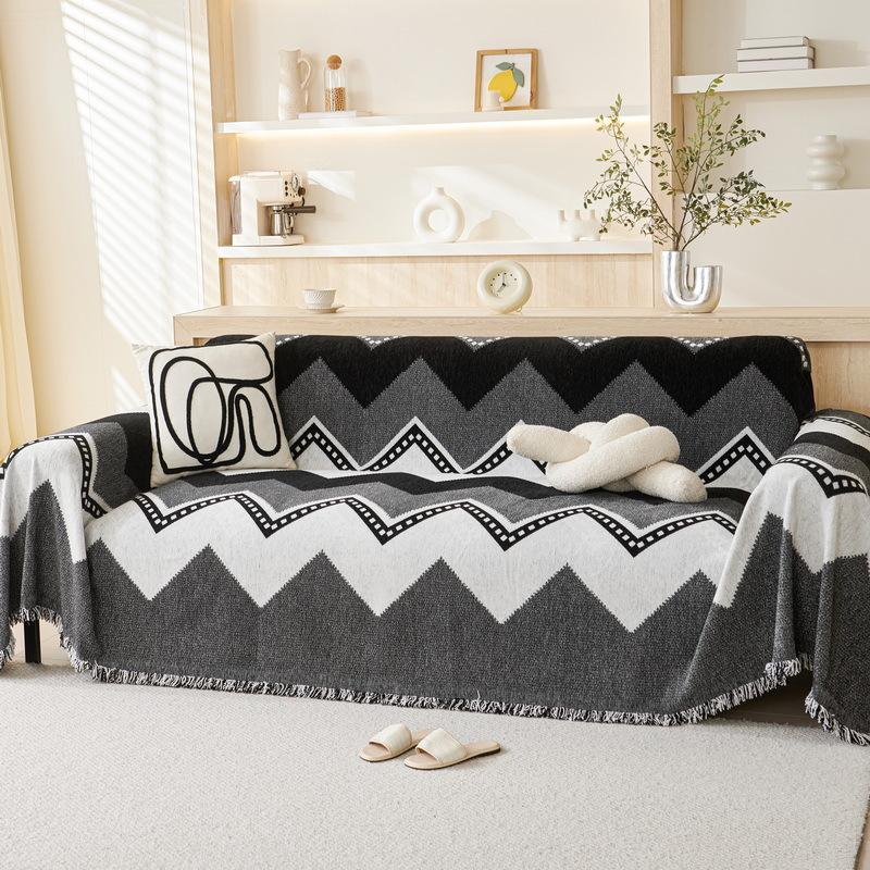 Nordic Sofa Cover Cloth Four Seasons Universal Chenille High Sense All-Inclusive a Whole Anti-Scratching Cover Full Cover Towel Blanket