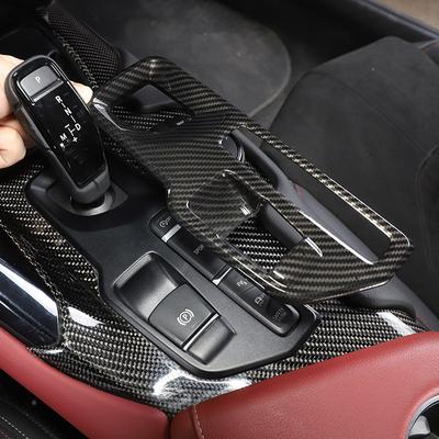 Для Toyota GR Supra MK5 A90 - ABS Углеродное волокно/Красный Накладка на рамку центральной консоли переключения передач Стикер автомобильные аксессуары интерьер