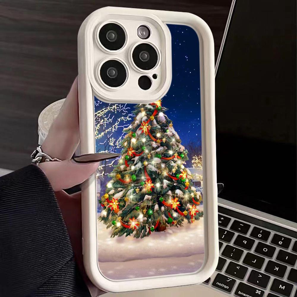 Мягкий чехол Sky Eye Ladder для Xiaomi 14T Redmi 13c 14c Note 12 13 Pro Все модели Xiaomi Redmi Чехлы для телефонов NY38 Новый год Веселая рождественская елка
