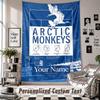 Wall Hanging Tapestry With Custom Name & Text, Arctic Monkeys Decorative Tapestry For Bedroom