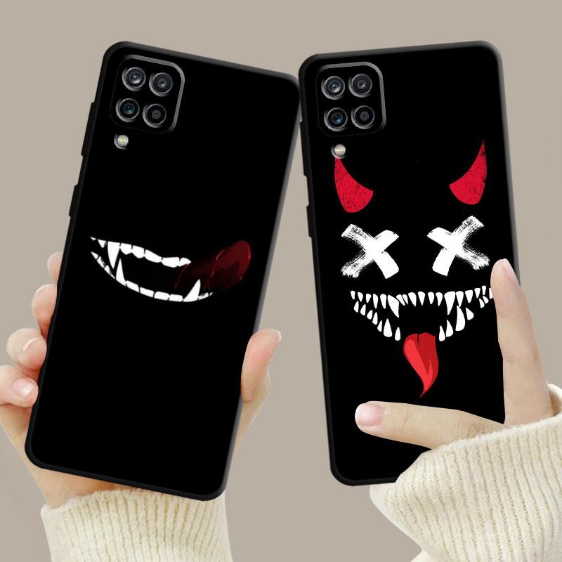Чехол для телефона Samsung Galaxy A70 A70s A50 A30s A04s A20s A20e A02 A02s A03 A42 M31 M13, чехол со страшной улыбкой, скелетом, демоном, дьяволом
