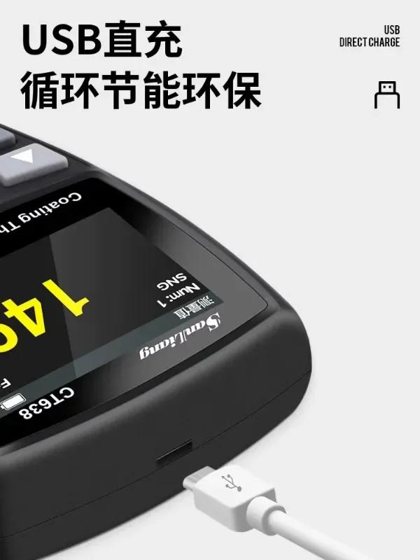 Японский трехмерный тестер толщины покрытия Тестер лакокрасочной пленки Масляная краска Толщина пленки на подержанных автомобилях