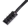 4-Pin Connector PWM Fan Hub Black Power Splitter Connector Fan Splitter Cable  PC Case Internal