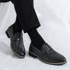 Fashion Hot Selling Luxury Gold Men's Banquet Dress Shoes Europe America Groom's Wedding Shoes High-end Men's Business Casual Shoes
