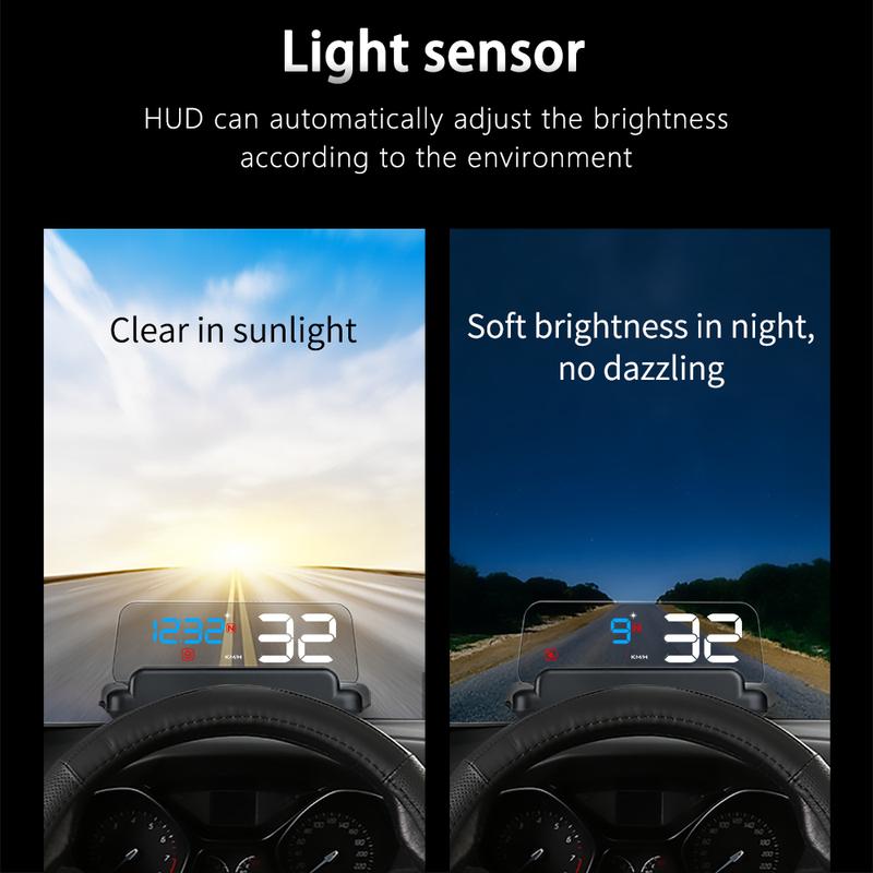 T900 GPS Head up display Car HUD Digital Smart Speedometer Windshield Projector Clock Compass Auto Electronics Accessories