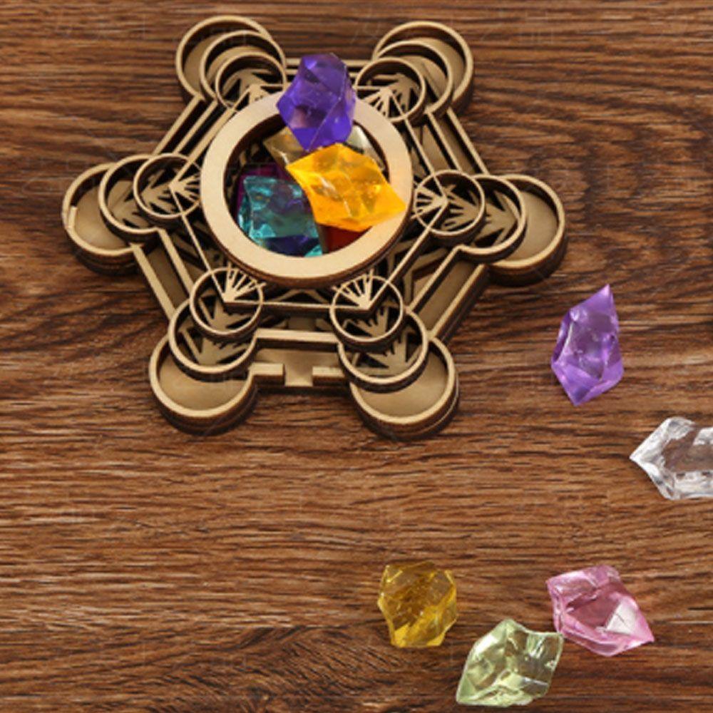 Модный узор лотоса, хрустальная резьба, деревянная основа, декор для медитации, деревянные украшения, основа из хрустального шара