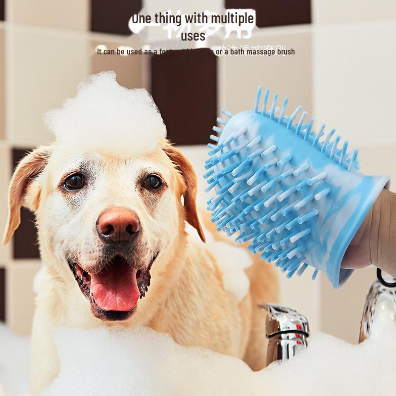 Чашка для чистки лап домашних животных и массажер