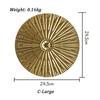 Golden Wall Decoration Pendant Nordic Light Luxury Round Wall Hanging Decor Metal Irregular Disc Wrought Iron Room Home Decor