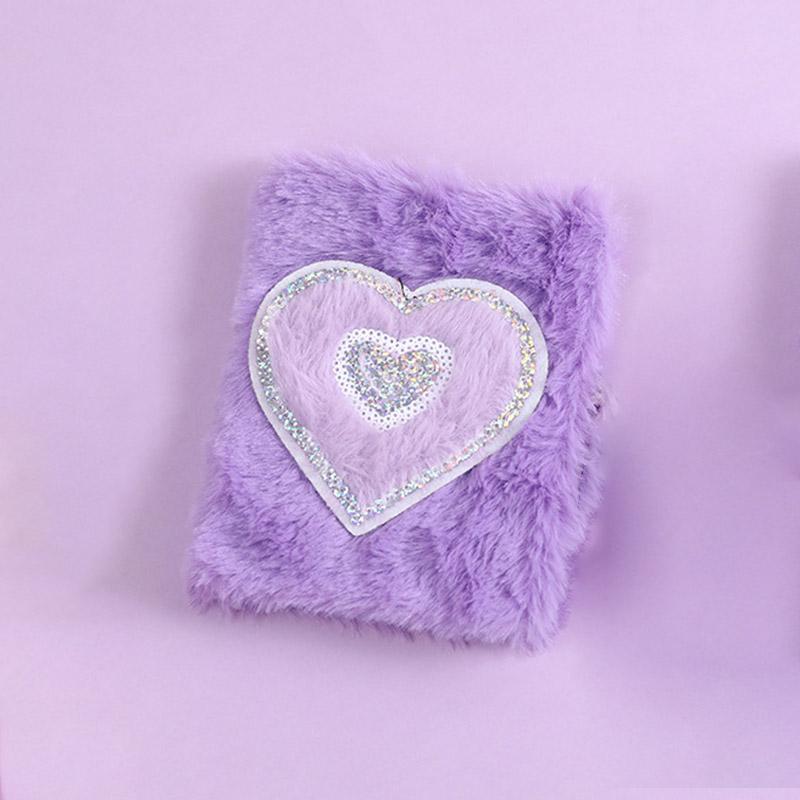 Плюшевый блокнот, маленькая любовь, блестки, рукопись для девушки, милый мини-блокнот