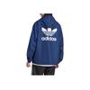 Adidas Originals Adicolor Logo Striped Zip-Up Long Sleeve Jacket Men Jackets Blue IR9858