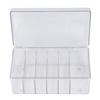 Lash Extension Organizers Storage 6 Compartments Dust Proof Lid Clear Lash Extension Supplies