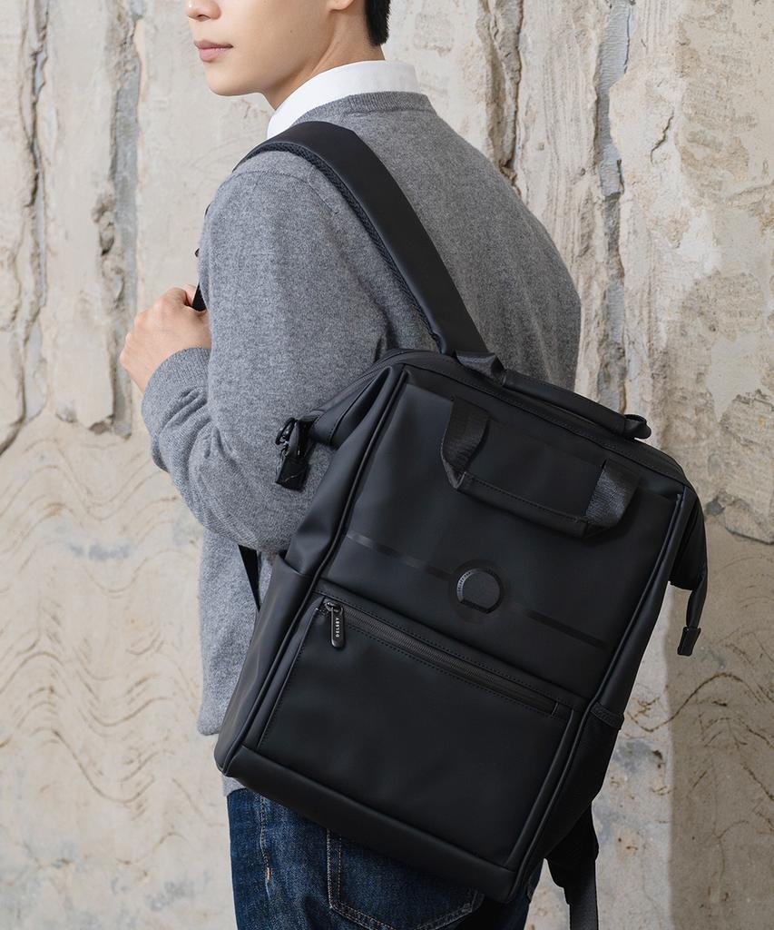 Delsey Turen Мягкий рюкзак для ноутбука Черный