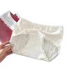 Women's Spring and Autumn Vintage Cotton Non Hip 10A Antibacterial Crotch Panties