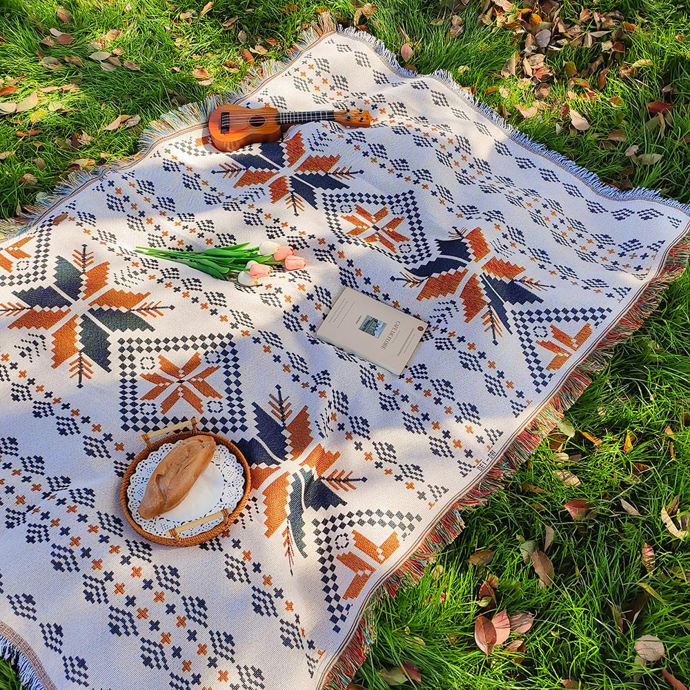 Осенний кемпинговый коврик для пикника, портативный дорожный походный коврик для пикника, пылезащитная скатерть, мягкий диван, одеяла, коврик для пикника на открытом воздухе