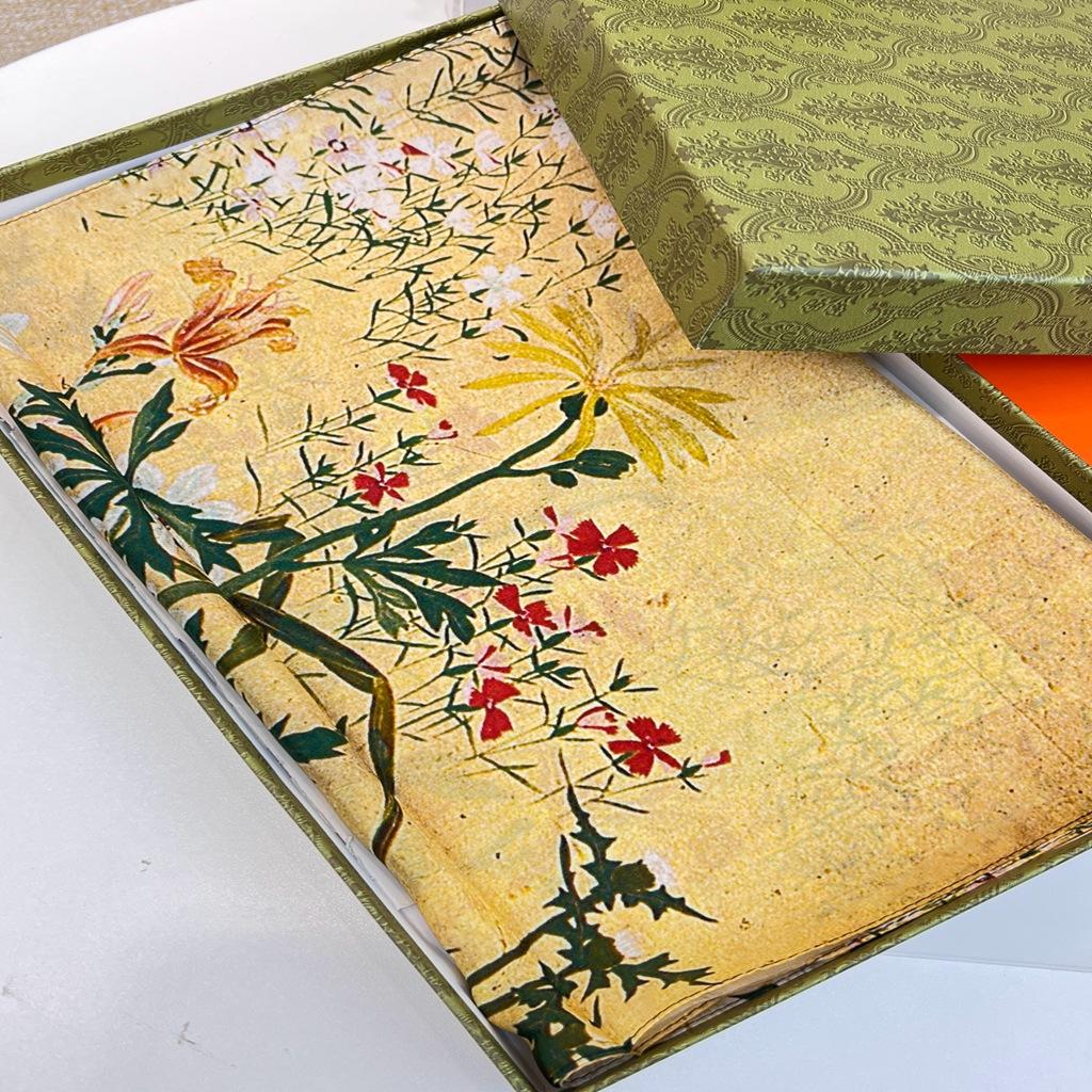 Mulberry Silk Silk Scarf Spring, Summer And Autumn With Shirt Versatile Emma Yellow Double Wrinkle Long Streamer Women